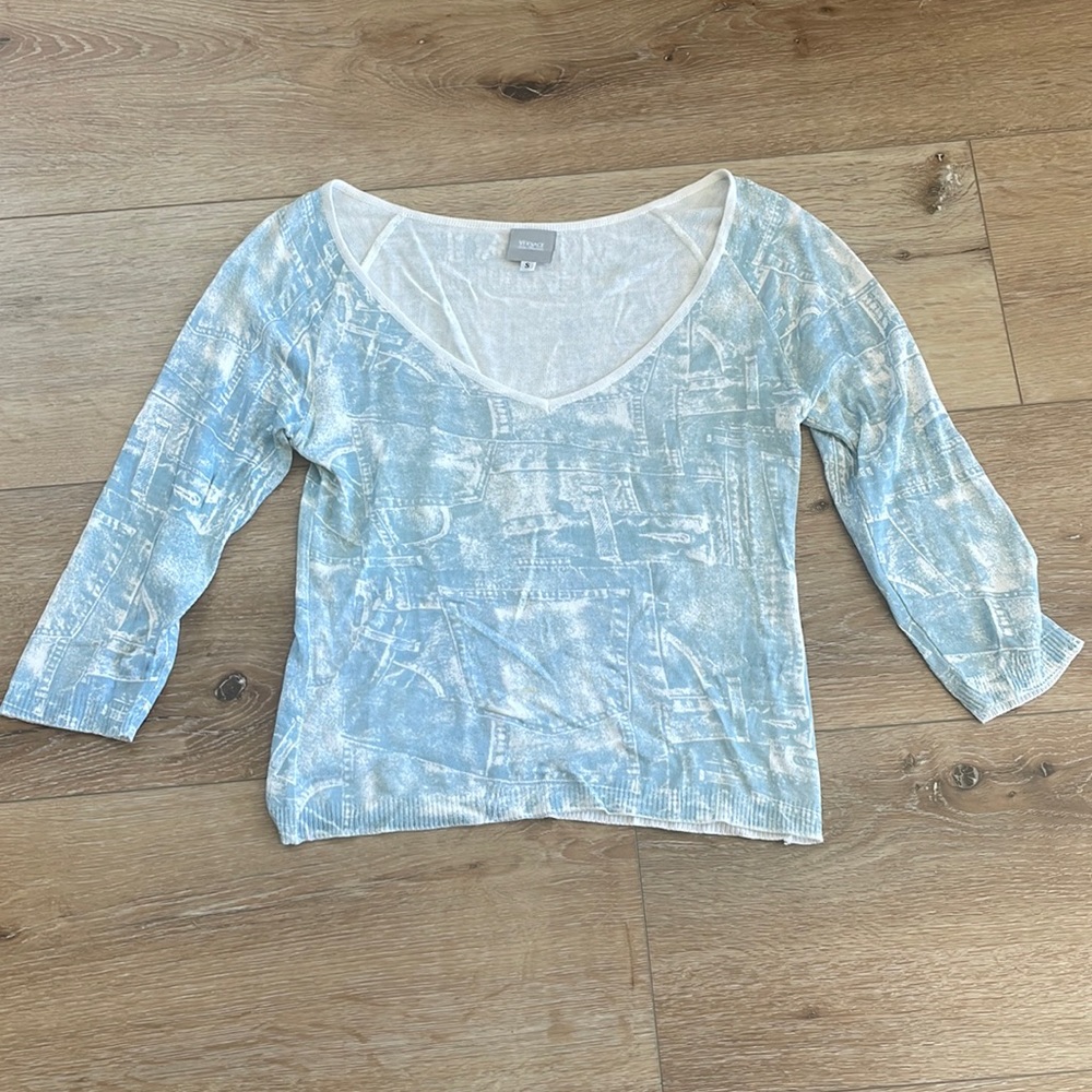 Versace jeans couture woman top size S jeans print